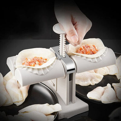 Automatic Double Head Dumpling Maker Mould Tool Kitchen Gadgets - Super Treasure